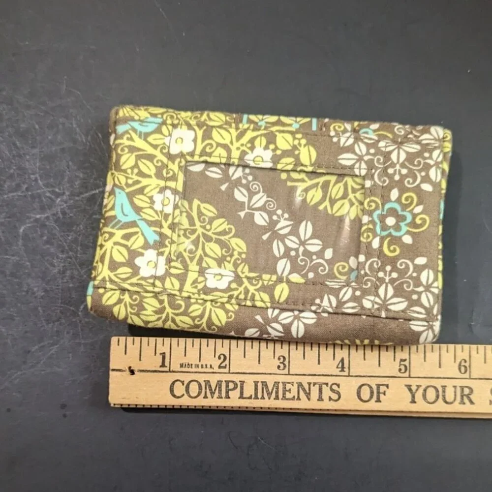 Vera Bradley Kiss Lock Alice Sittin in a Tree Teal/GreenPurse Hand Bag + wallet‎